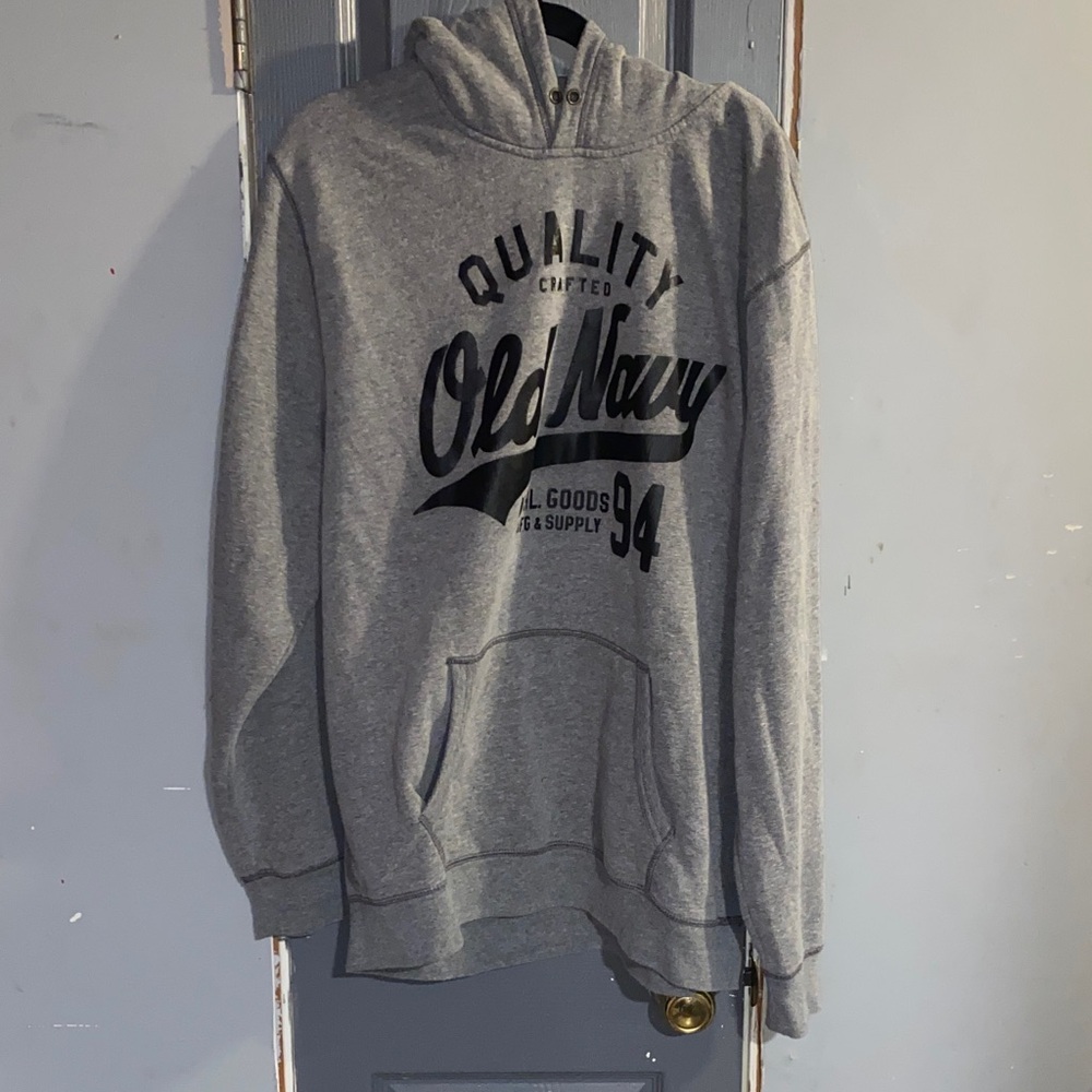 Old Navy Heather Gray Pullover Hoodie